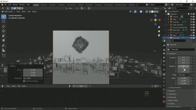 (Geometry Nodes) | Blender Tutorial - Sci-Fi Cube Tutorial in Eevee Blender 2.9 | Blender Timelapse смотреть онлайн
