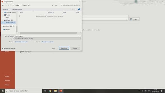Enregistrer un fichier sur une clé USB смотреть онлайн