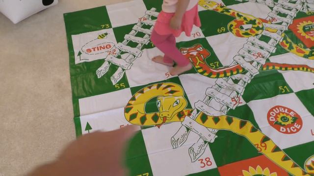 Giant Board Game Challenge Playing Giant Snakes And Ladders!!