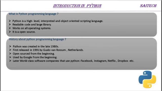 Day-1 | Python Tutorial in Hindi 2021 python online course |Python introduction and Features video смотреть онлайн