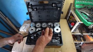 набор оправок для запрессовки сайлентблоков , подшипников , втулок ROCKFORCE 933T2