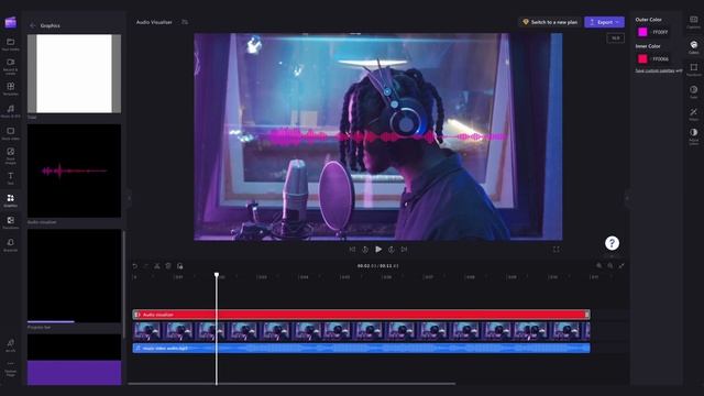 How to add audio visualizer to your music video смотреть онлайн