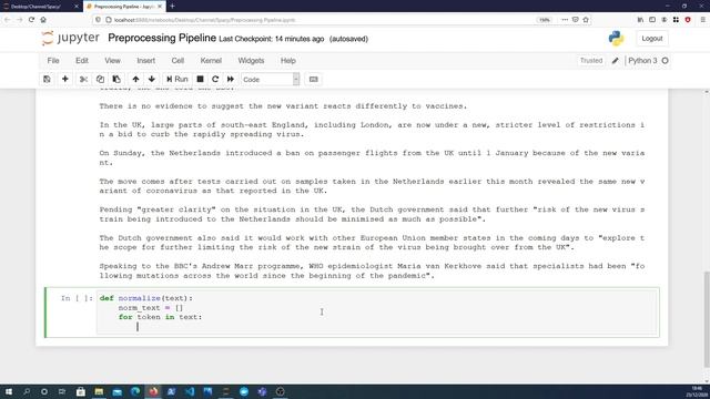 Spacy Preprocessing Pipeline смотреть онлайн