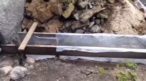 Заливаем фундамент под террасу. #строительство