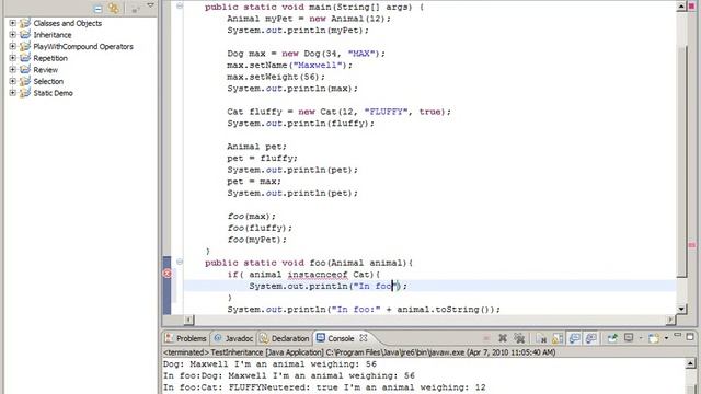 18 Java - Polymorphism смотреть онлайн