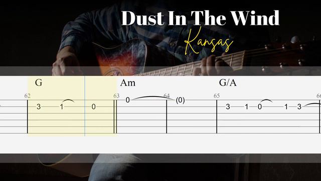 Dust In The Wind - Kansas | TAB + Chords | SUPER EASY Fingerstyle Guitar Lesson смотреть онлайн