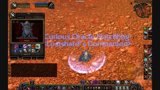 Wow 3.2 PTR (Build 10026) - Vanity Pet - Curious Oracle Hatchling смотреть онлайн