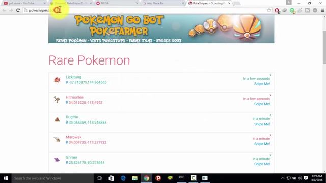 Pokemon Go Bot Catch RARE pokemons in seconds смотреть онлайн