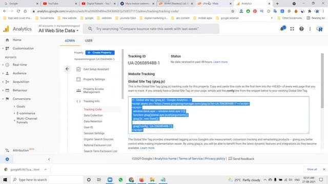 How to setup google analytics on php and html website - google analytics tutorial - Digital Rakesh смотреть онлайн
