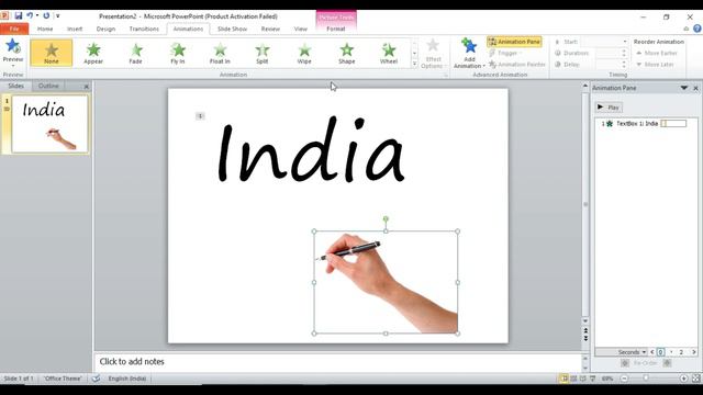 HandWriting Text Effect Animation in POWERPOINT смотреть онлайн