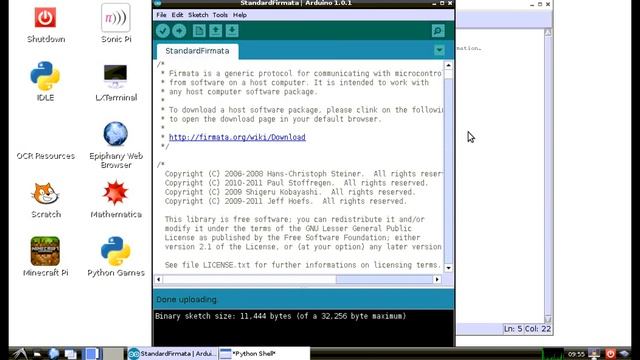 Firmata + Python/pyFirmata, control Arduino from Raspberry Pi смотреть онлайн