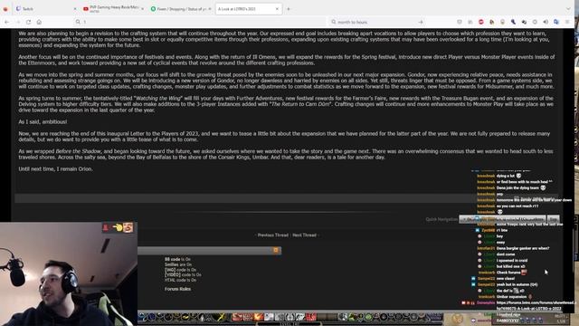 ?HUGE LOTRO UPDATE FOR 2023?| Players Letter 2023 смотреть онлайн