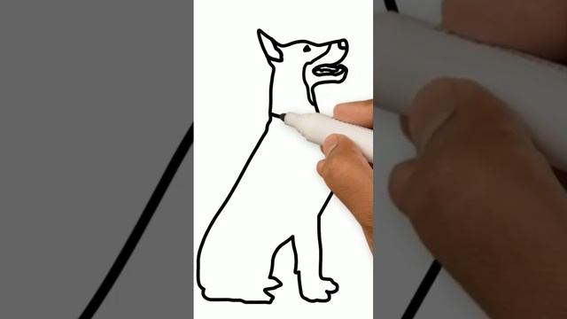 Собака.Как нарисовать собаку. смотреть онлайн