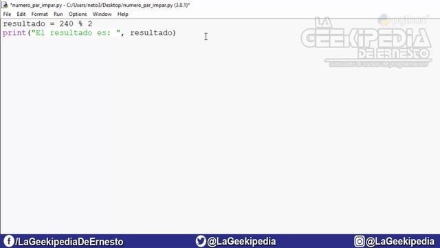Curso Python 3 desde cero #17 | Ejercicio práctico #2 (número par o impar) смотреть онлайн