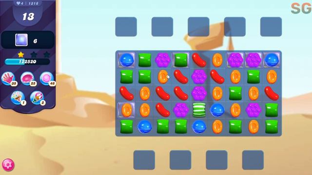 Candy Crush Saga Level 1318 (No Boosters) смотреть онлайн