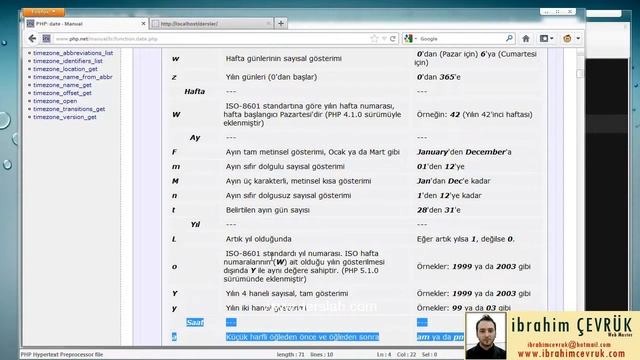 PHP Ders 12 - Tarih, Saat İşlemlerinin Yapılması (date) - Derslab.com смотреть онлайн