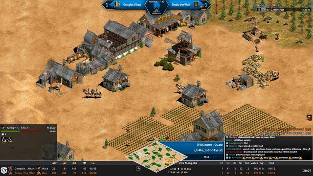 AoE2 Hidden Cup #2 | Genghis Khan vs Ornlu the Wolf! Round of 16! смотреть онлайн