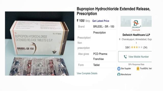 Bupropion Hydrochloride : Pharmaceutical Active Ingredient