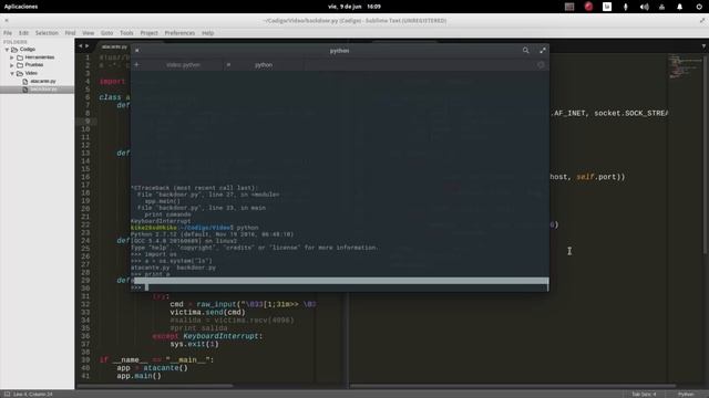 COMO CREAR UNA BACKDOOR | HACKING CON PYTHON | CAP 1 | PARTE 2 смотреть онлайн