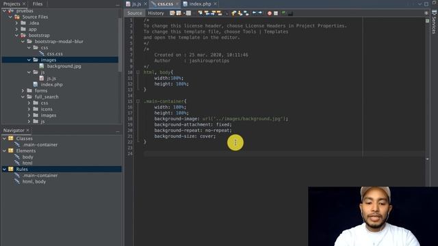 Desenfocar fondo con Bootstrap Modal смотреть онлайн