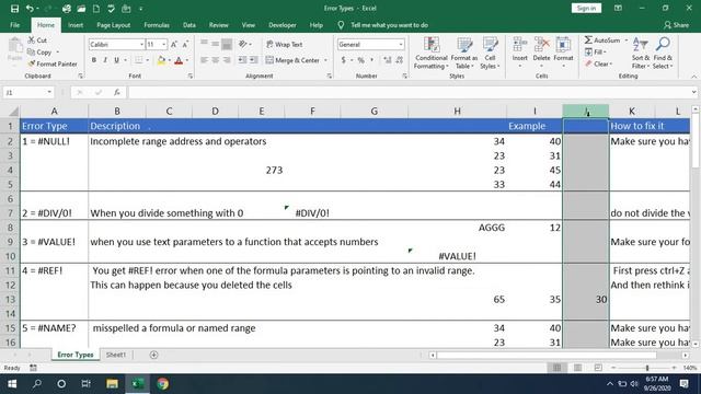 MS Excel-Error types in excel || How to fix excel error #N/A #VALUE! #REF! #NAME? || Excel Tutorial смотреть онлайн