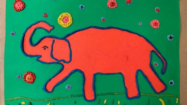 ВЫСТАВКА ДЕТСКИХ ТВОРЧЕСКИХ РАБОТ СЛОН. Преподаватель - Дусенбаева С.А.
