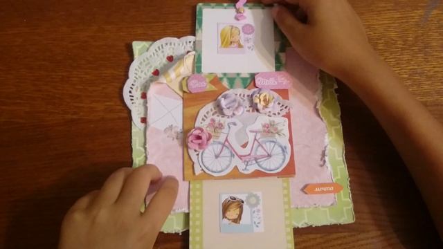 Лето в цветах. Открытка. Скрапбукинг. смотреть онлайн