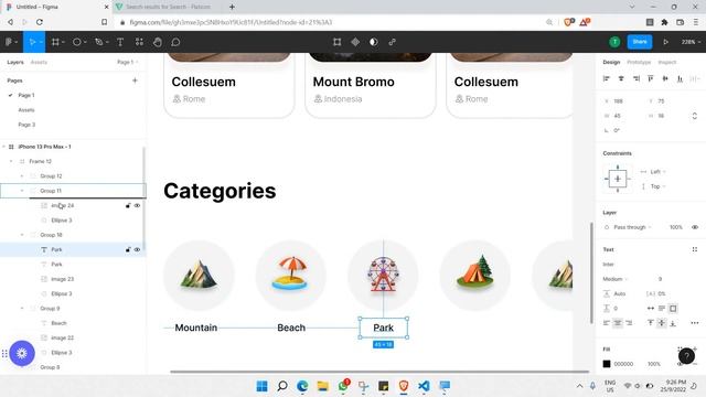 How to create a Travel Agency Mobile App UI Design in Figma смотреть онлайн