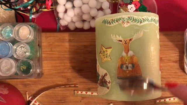 Готовимся к Новому году ?Подарки своими руками/Украшаем свечи смотреть онлайн