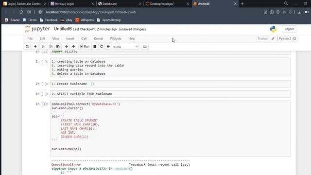 Python Sqlite with Flask (SQL Command) смотреть онлайн