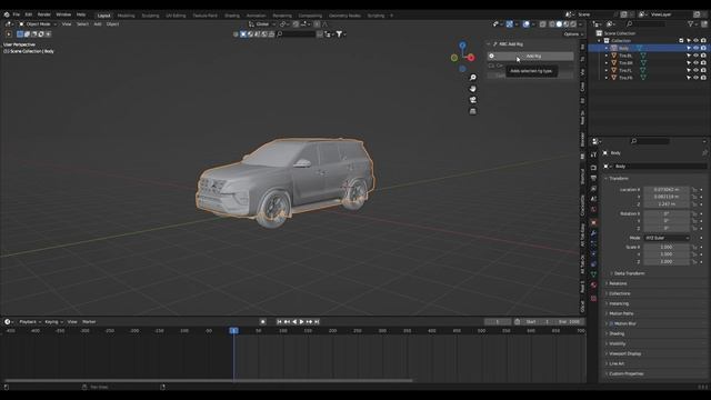 Car rigging in Blender (Quick and Easy Tutorial) Blender 3.5 Version смотреть онлайн