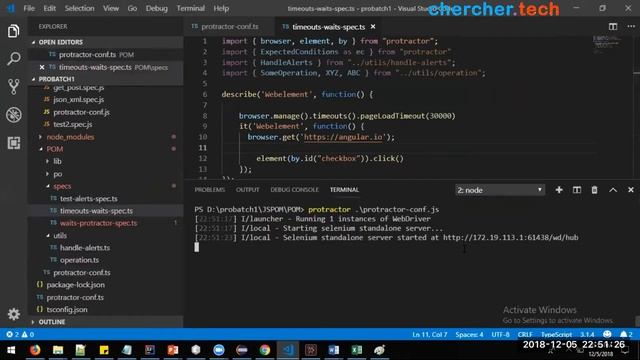 Timeouts in protractor - 05 Dec 18 смотреть онлайн