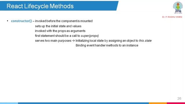 14 React Lifecycle Methods смотреть онлайн