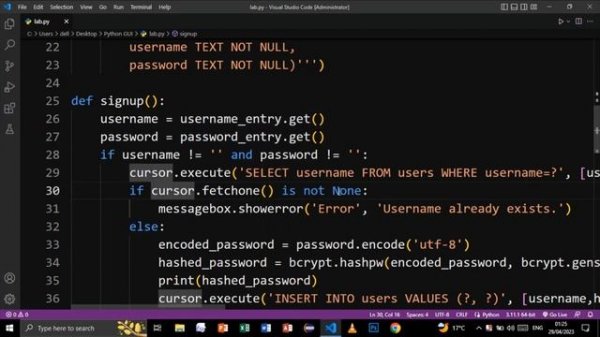 PYTHON LOGIN AND REGISTER SYSTEM CUSTOMTKINTER MODERN TKINTER PROJECT WITH SQLITE3 DATABASE