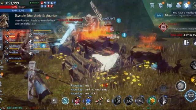 Ethershade Sagittarion First clear - MIR 4 BOSS RAID смотреть онлайн