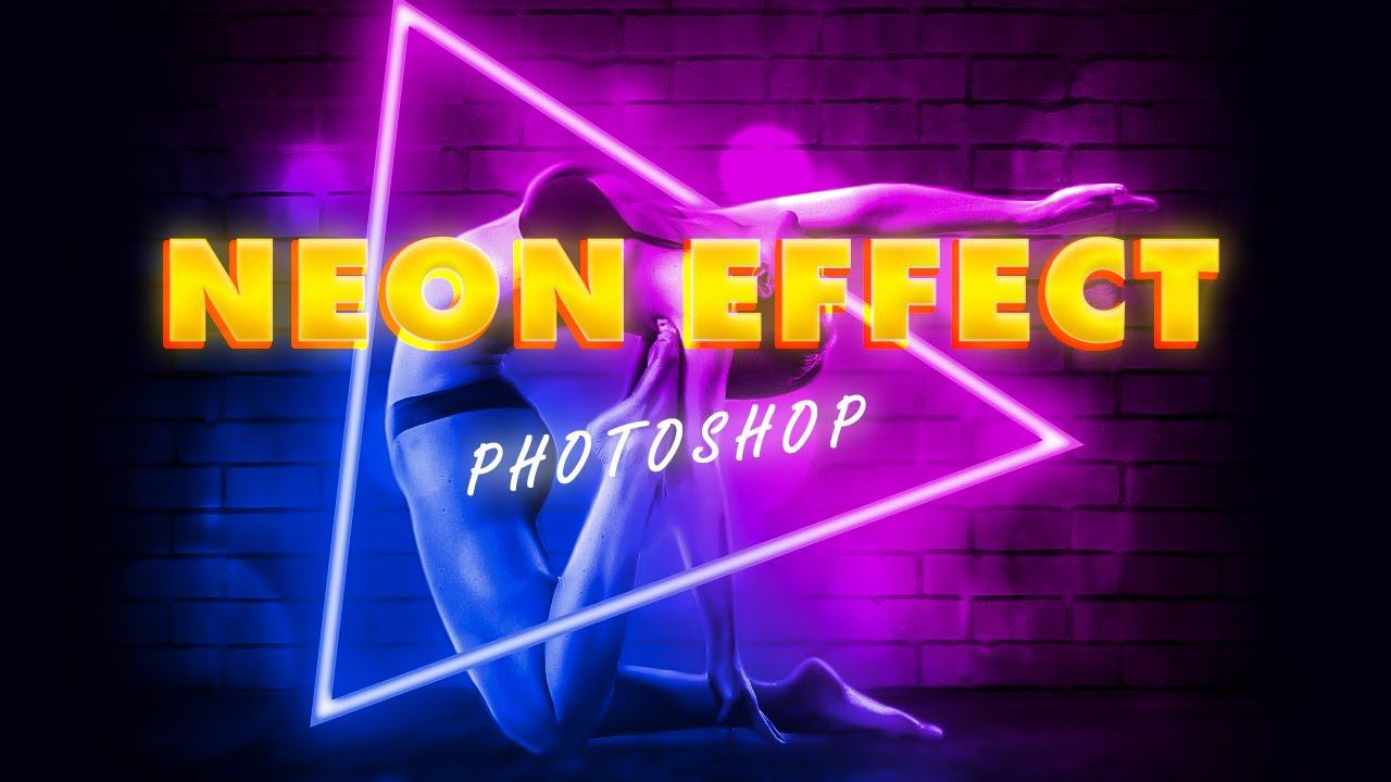 Эффект неонового света и киберпанк. Ретушируем изображение. Photoshop 202!