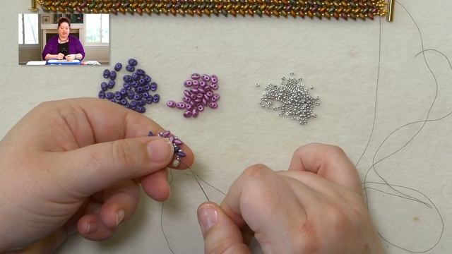 Two-Hole Herringbone Bracelet - FREE project! смотреть онлайн