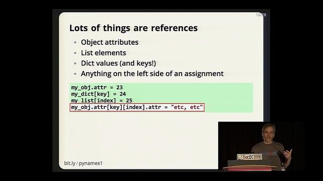 Ned Batchelder - Facts and Myths about Python names and values - PyCon 2015 смотреть онлайн