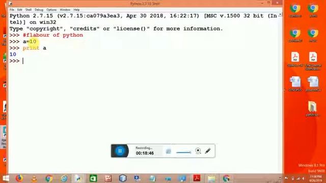Python programming-identifier and rules to declare a variable смотреть онлайн