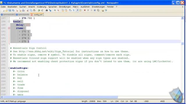 Minecraft Bukkit 1.2.4: Tutorial Plugin Essentials 2.9.1 Teil 1 by BukkitSupport [GER] [HD] смотреть онлайн