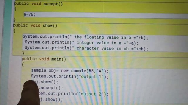 parameterized constructor program in java смотреть онлайн