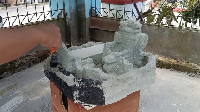 Make a Realistic Mini Aquarium Waterfall Scene With Cement & Foam || DECORATION IDEAS смотреть онлайн