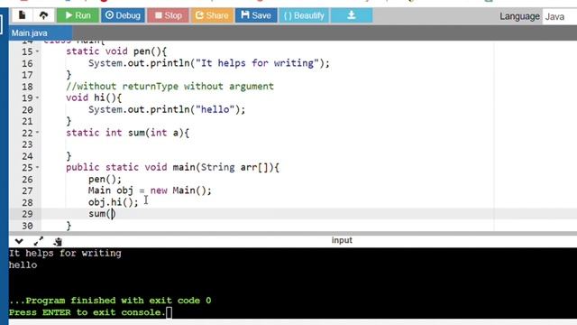 Functions / Methods Concept In Java | Explanation смотреть онлайн