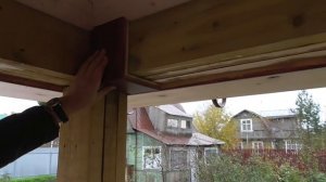 Самая красивая наружная отделка террасы, практически из обрезков!