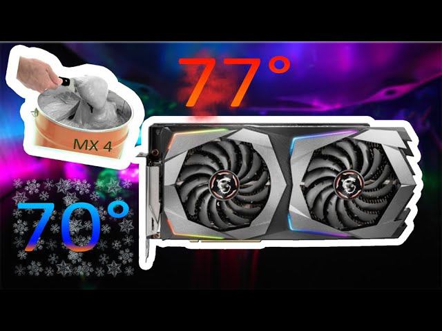 Замена термопасты на видеокарте RTX 2070 смотреть онлайн