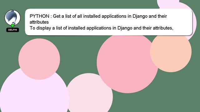 PYTHON : Get a list of all installed applications in Django and their attributes смотреть онлайн