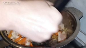 Рис с куриной грудкой в духовке.