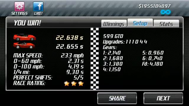 Drag Racing:tune car 599 GTO for 4 Career Stage(Level 5,6,7,8) V.1.5 смотреть онлайн