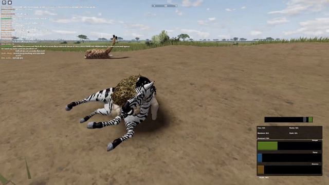 Hunting Zibra and Giraffe in Wild Savanna || Roblox смотреть онлайн