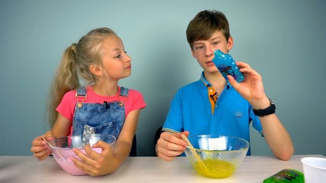 3 СЛАЙМА ЧЕЛЛЕНДЖ // 3 ЦВЕТА КЛЕЯ // 3 Slime Challenge смотреть онлайн
